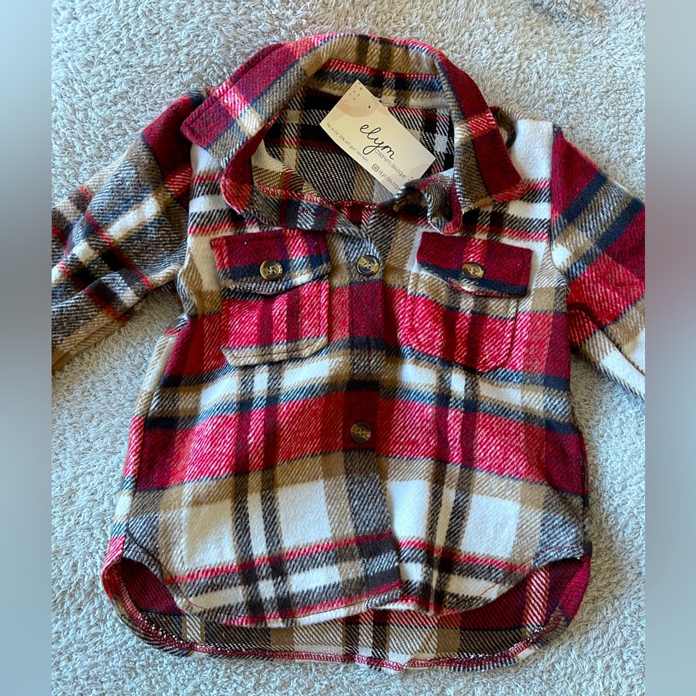 Children’s Flannel Shacket NWT